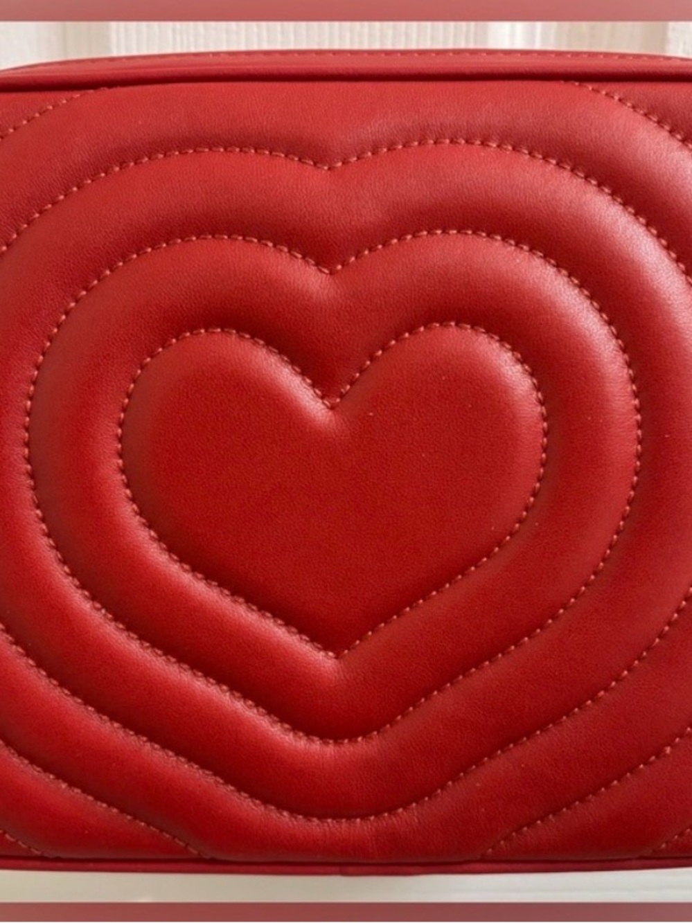 Coach Red Quilted Heart Crossbody Bag - Picture 2 of 6